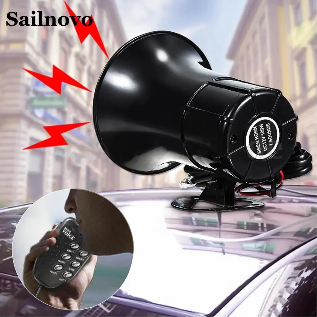 

Motorcycle Electric Car Truck Durable Horn Car Alarm Siren