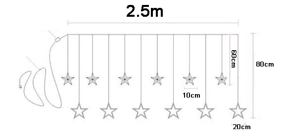 Led Christmas String Fairychristmas lights indoor  Plug Garland Lamp Decorations for Home Party Garden Wedding Holiday lighting (12)