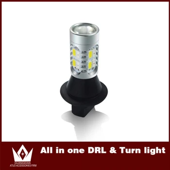 

Tcart 1pcs only for replace yellow color LED DRL Daytime Running Lights & Front Turn Signals all in one