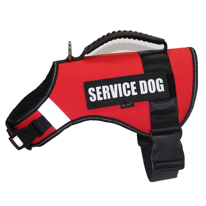 Benepaw дышащая не Тянет Поводок для больших собак прочная Светоотражающая нейлоновая шлейка для животных легкая с ручкой для маленьких средних и больших собак - Цвет: Красный