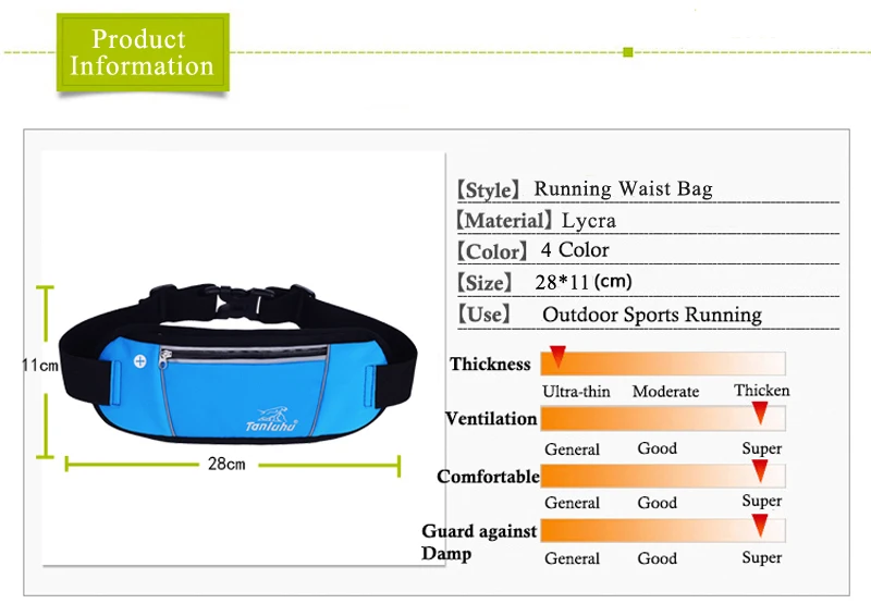 Tanluhu Водонепроницаемая спортивная сумка для бега на талии для мужчин и женщин, спортивная сумка для бега, фитнеса, поясная сумка, кошелек, карман для мобильного телефона