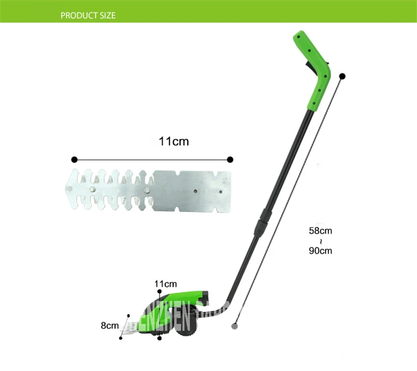 ET1205 Электроинструмент combo 3,6 В литий-ионная cordless газон триммер косилка садовые инструменты 2in1 отсечения длина лезвия 110 мм