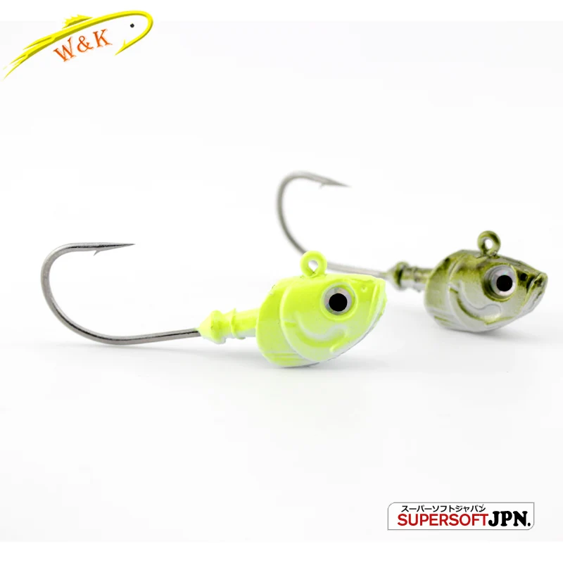 26g Lead Jig Head Saltwater Fishing Hooks for Swimbait Jiggs Lures 2pcs/pk Zander Pollock
