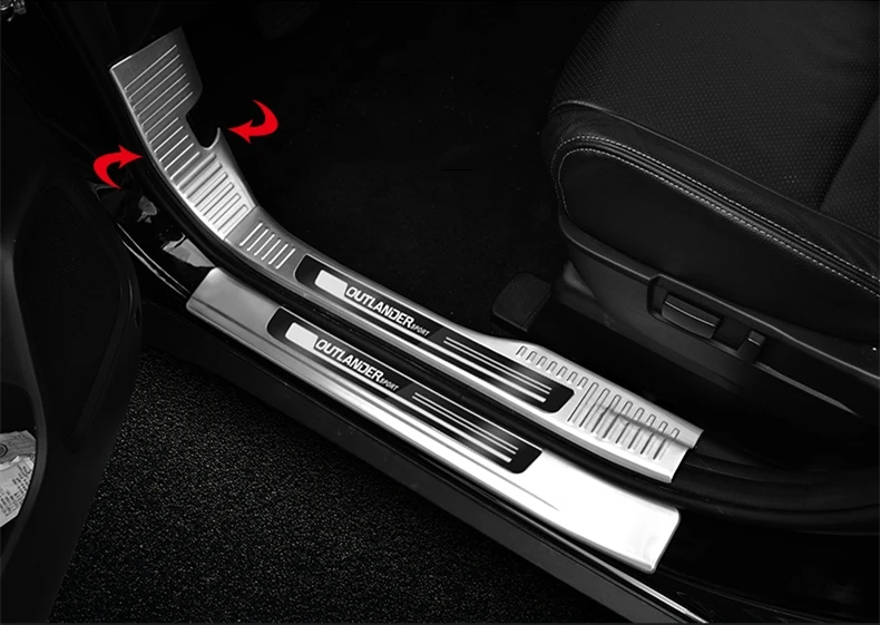 Для Mitsubishi Outlander 2013 2017 нержавеющая сталь Добро пожаловать педаль refires порога