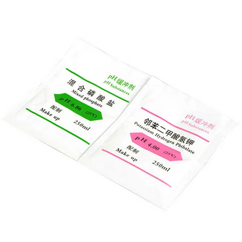 

1 set 2 PC PH Buffer Powder for PH Test Meter Measure Calibration Solution 4.00 6.86p