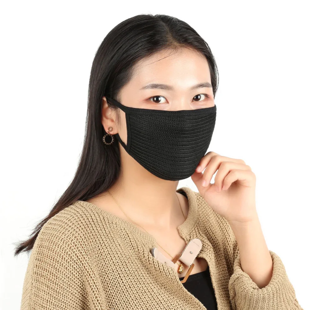 

10pcs Black Cotton Anti-dust/Windproof for Mouth/Face Masks Muffle Anti-pollution Respirator for Unisex Facial Care Tools