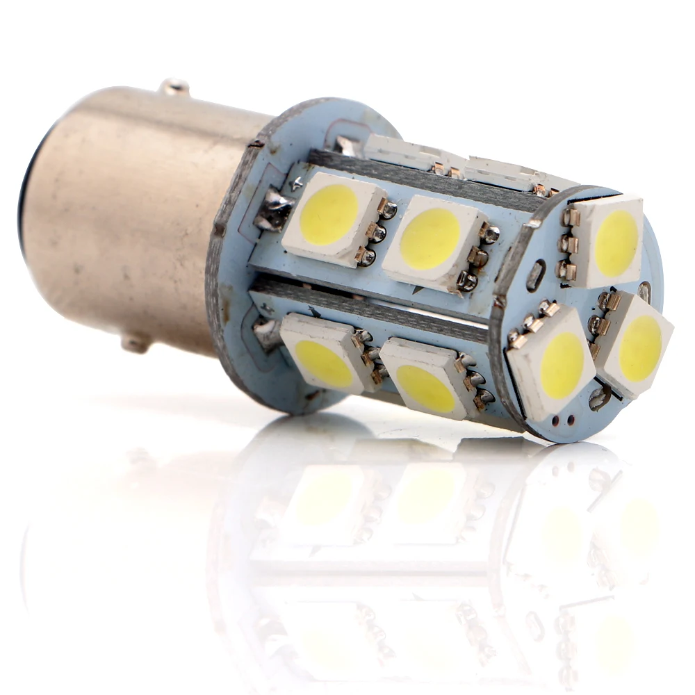 YM E-Bright 100 шт S25 1157 BAY15D 1156 BA15S 5050 13 SMD Автомобильная Поворотная лампа белый янтарь синий красный зеленый 12 в 156 люмен