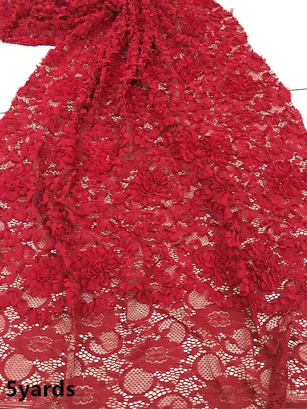 

Newcoming African appliqued Lace Fabric Embroidery Tulle Lace Fabric with flowers For Nigerian Wedding Party Dres jiase171
