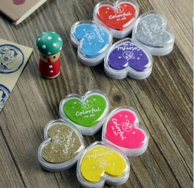 

Vorkin 1PCS Child Craft Oil Based DIY Ink Pad for Rubber Stamps Fabric Wood Paper Scrapbooking Inkpad Fingerprint