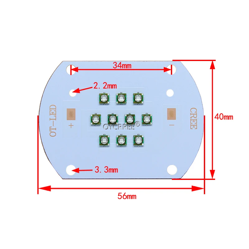 Hydroponice CREE 30W COB led grow light chip XPE Royal Blue 450nm Deep Red 660nm for Indoor Plant Seedling Grow and Flower