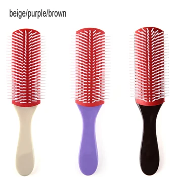 

Anti-static 9 Rows Hair Brush Handcraft Hairbrush Hairdressing Scalp Massager Hair Comb Styling Tools 3colors Hair Brush Comb