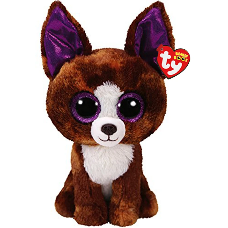 Ty Beanie милые животные Dexter Чихуахуа собака плюшевые игрушки 15 см
