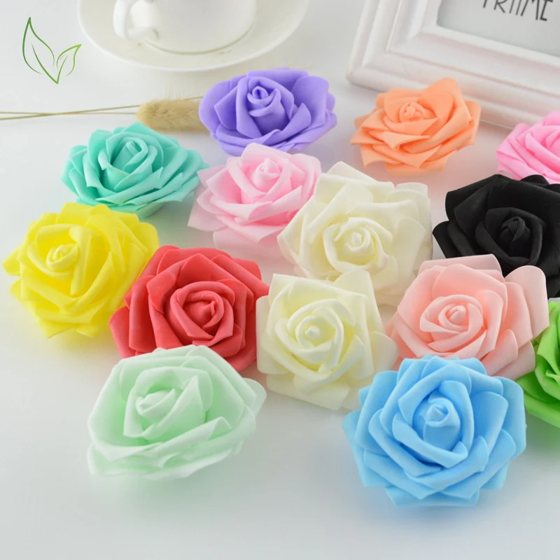 10 шт. искусственные розы из пенополиэтилена 7 см|wedding car decoration|rose artificialartificial flowers