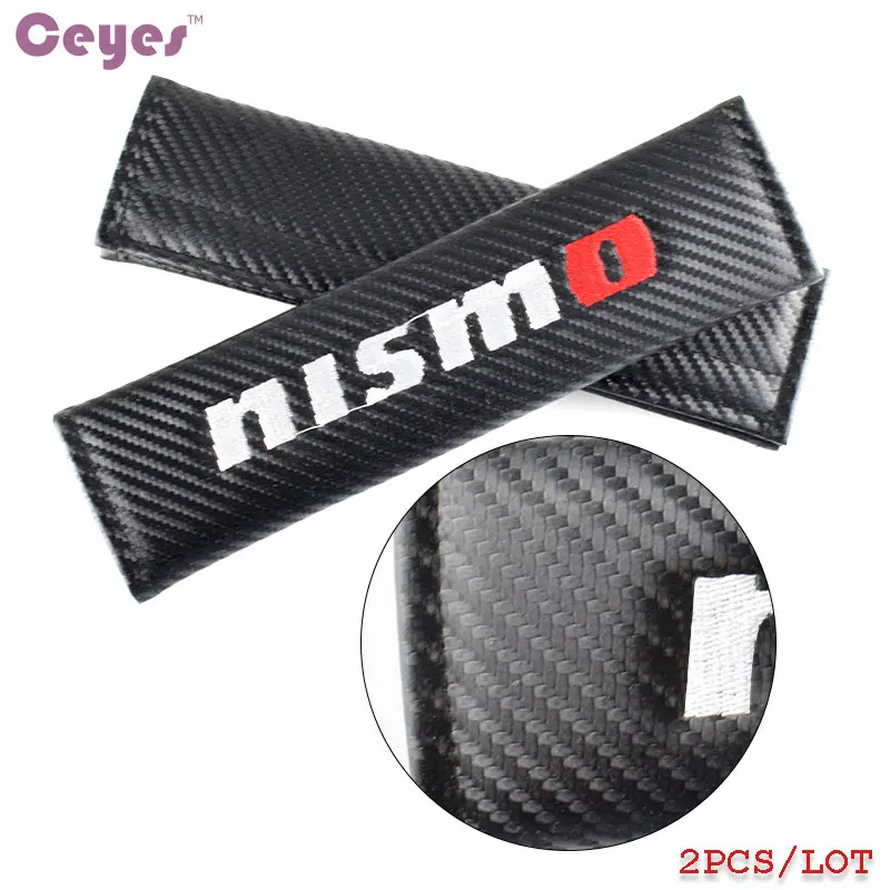 Seat Belt Covers Seat Belt Cover Car-Styling Auto Emblems Pads Case For Nissan Nismo Qashqai Murano X Trail X-Trail Teana 2015 Car Styling