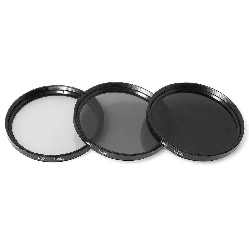 52mm ND2 ND4 ND8 Neutral Density Filter Set for Nikon D800 D700 D600
