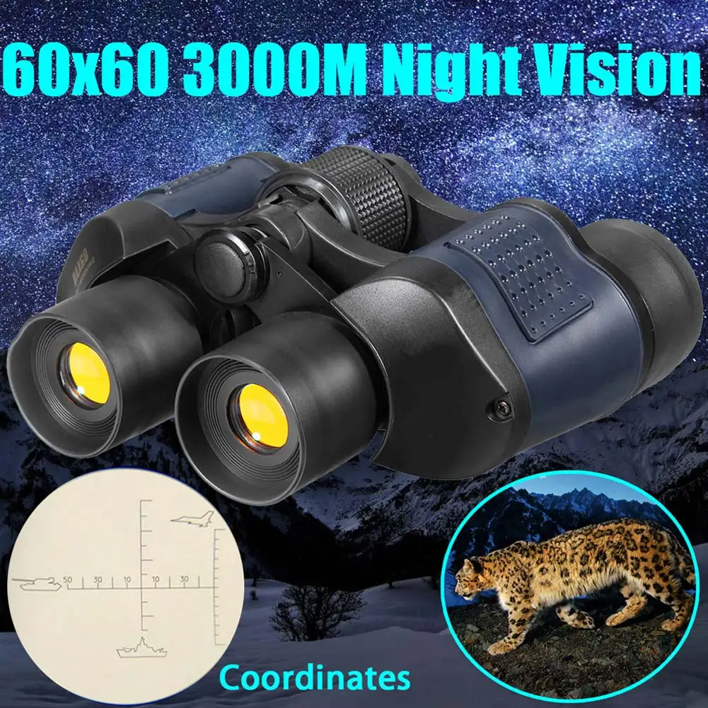 

Hot Selling 60X60 Zoom Day/Night Vision Outdoor HD Binoculars Hunting Telescope with Case