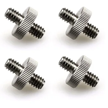 

4pcs/Lot 1/4 inch Male to 1/4 inch Male Threaded Screw Adapter for Camera Tripod Photo Studio Quick Release Plate Accessories
