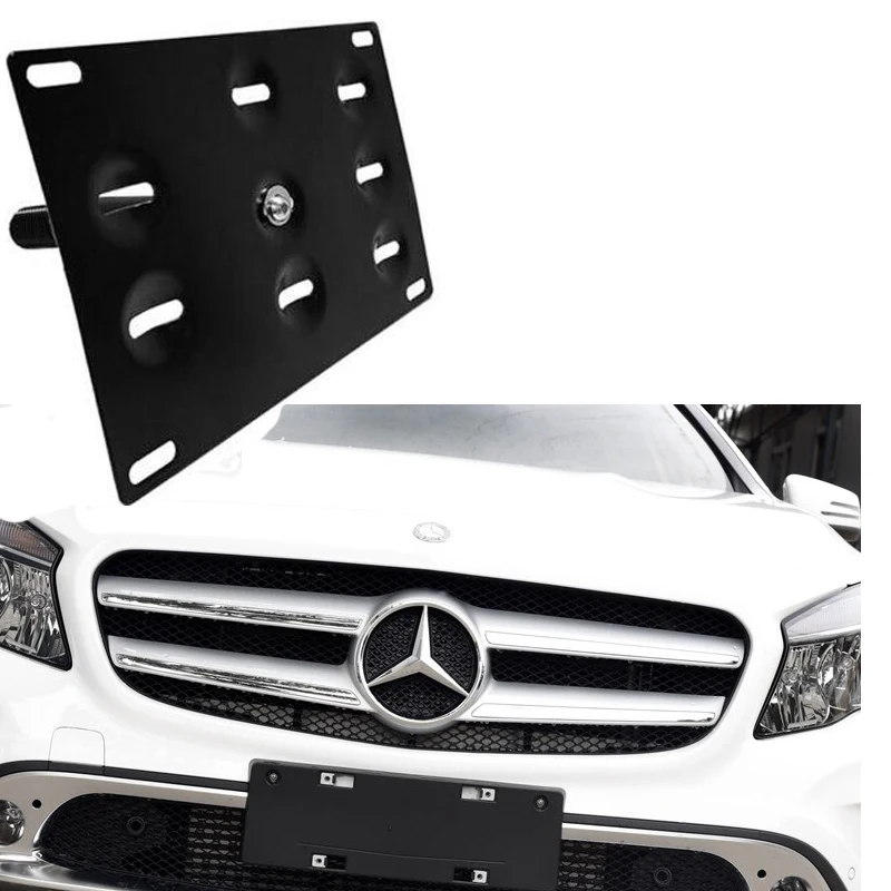 

Bumper Tow Hook License Plate Mounting Bracket Holder For Benz W204 W212 W216 New W221