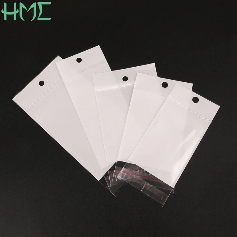 

100pcs Three layers Contain Holes Small Baggies Gift Candies Packing Bags Transparent Clear Self-Adhesive Plastic Storage Bag