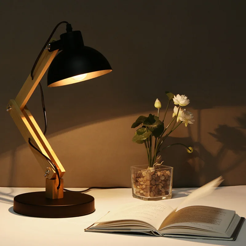 Nortic simple creative lamparas de mesa para el dormitorio для учебы и работы lampe chevet chambre|Настольные лампы| |