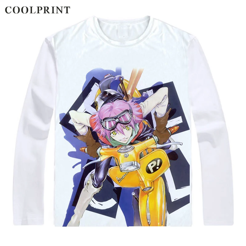 FLCL прогрессивные футболки многостильные рубашки с длинным рукавом фури кури