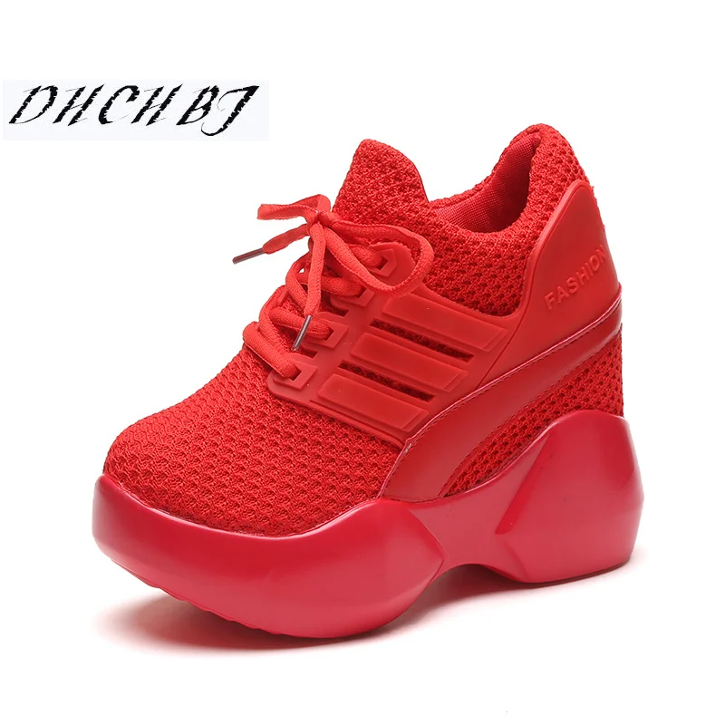 

Women Shoes 2018 Fashion Breathable High Heels Ladies Casual Shoes vulcanize Women Platform Shoes Female Chaussure Sports shoes