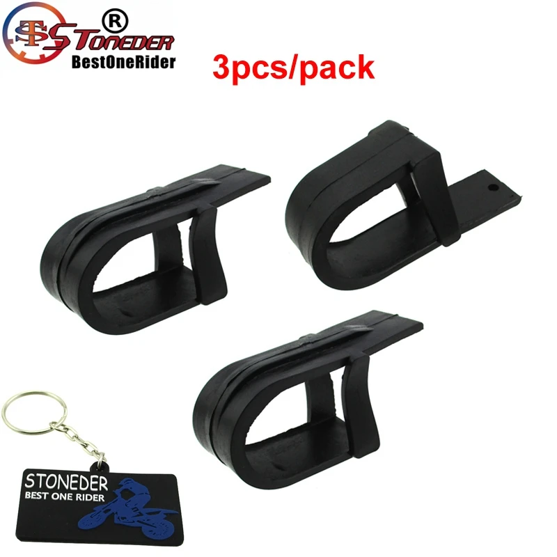 STONEDER Black Rubber Chain Slider Swingarm Protector For 50cc 70cc 90cc 110cc 125cc Dirt Pit Bike Motorcycle