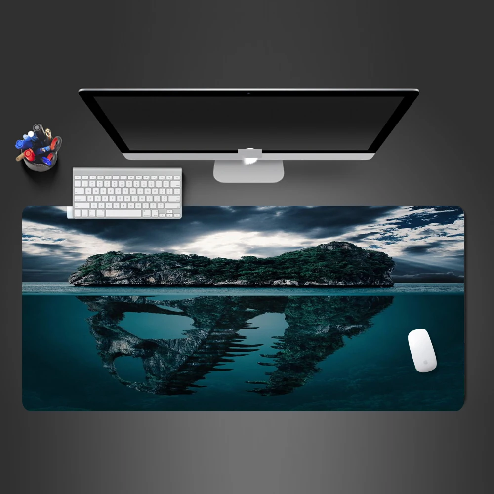 

Beautiful Island In The Water Mouse Pad High Quality Rubber Mousepad PC Computer Gaming Big Mouse Of Mat To Gamer HD Mouse Pad