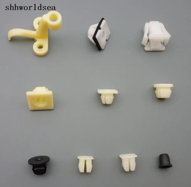 

shhworldsea 100pcs car fasteners headlight bezel nut license plate nut headlight adjusting screw nut for HY
