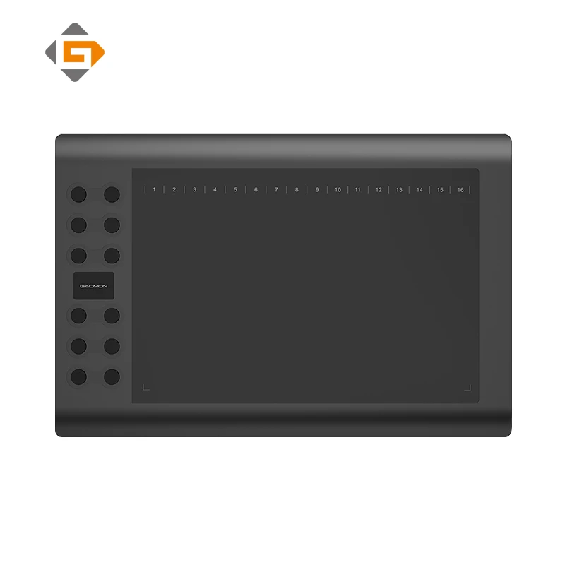 Gaomon m106k-tablet de escrita digital de animação de desenho de esboço profissional para artista com 12 chaves expressas
