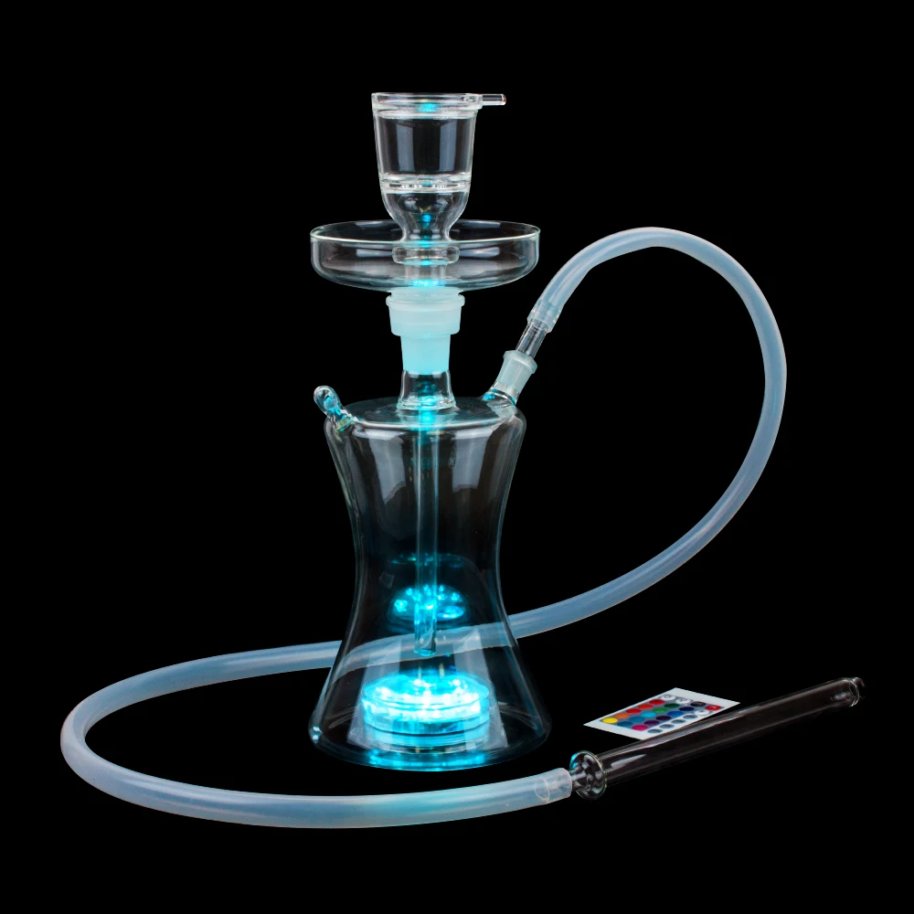 Стекло кальянов огромный пар кальян chicha со светодиодный подсветкой Narguiles водные