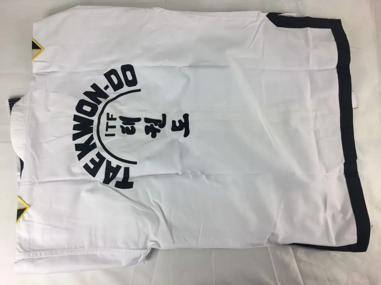 ITF Униформа для тхэквондо 4 6 секций с эполетами/тхэквондо Dobok/униформа боевых
