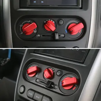 

For Suzuki Jimny 2007-2015 Car Air Conditioner Adjust Switch Knob Cover Trim Aluminum AC Decor Button Car Styling Accessory