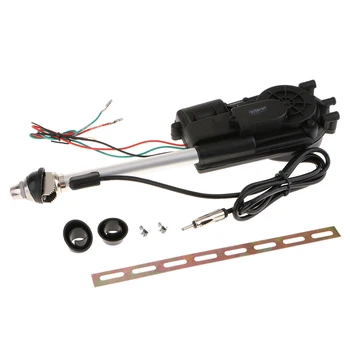 

Auto Car Truck Vehicle Power Electric Aerial Automatic Antenna Mast AM FM Radio Universal