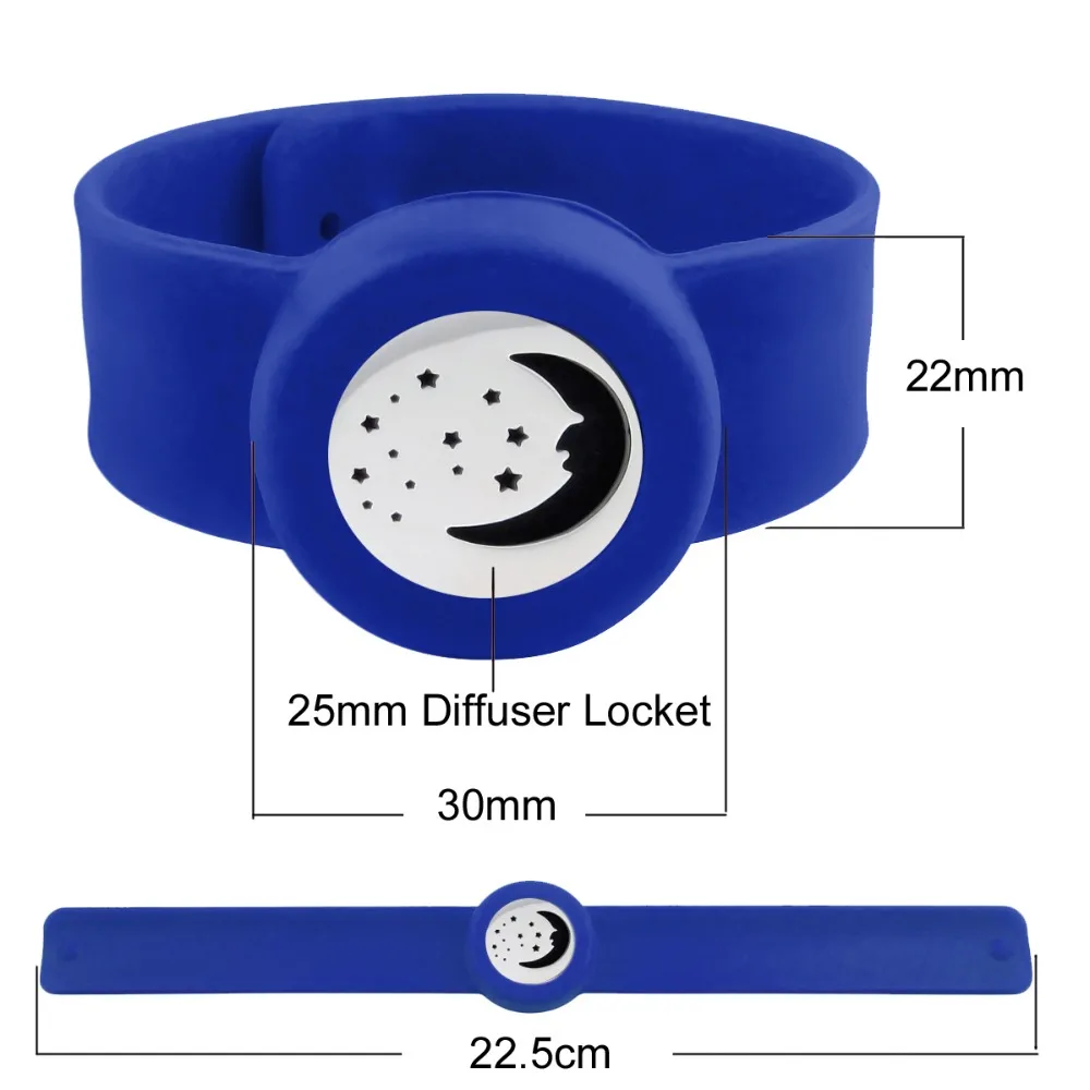 ZP-BS004-1 Silicone Diffuser Locket Bracelet -1