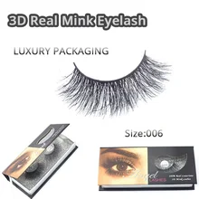 New 3D Fashion Bushy Cross Natural False Eyelashes Mink hair Handmade Eye Lashes 3D Lashes-M006