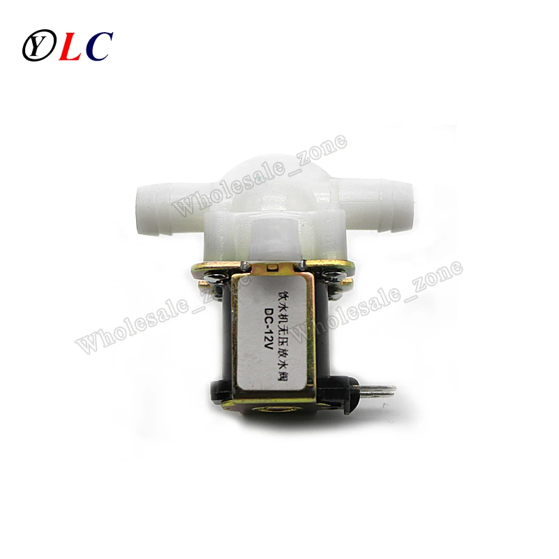 Нормально закрытый отвод и подача воды Электрический электромагнитный клапан DC 12 В N/C переключатель для диспенсера воды, ID = 5 мм, OD = 10 мм