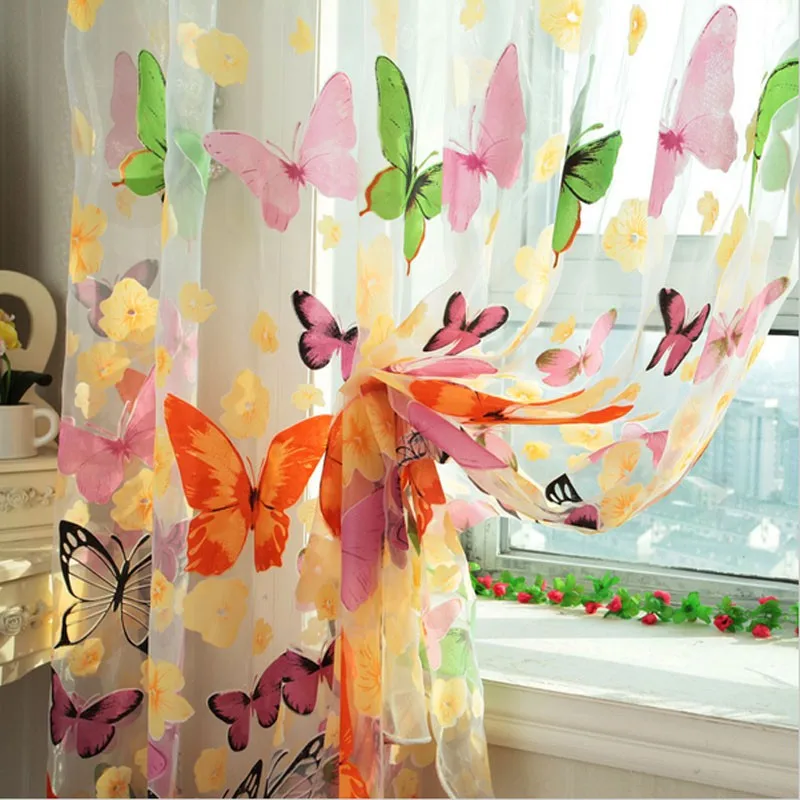 butterfly curtain fabric