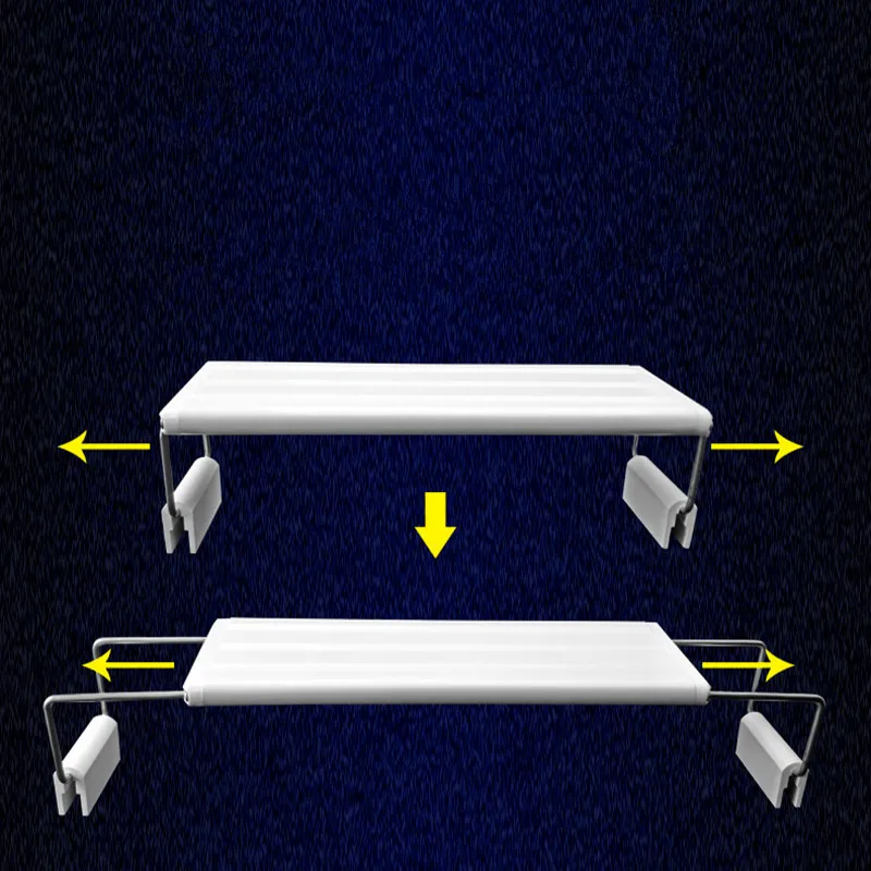 Светодиодный светильник для аквариума, светильник для выращивания растений 3 Вт/4 Вт/6 Вт/8 Вт/10 Вт, освещение для водных растений, водонепроницаемый светильник с зажимом для аквариума, расширяемый