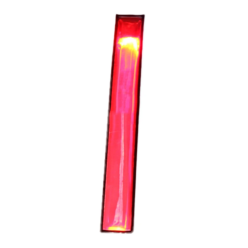 2 шт. мото светоотражающая лента нарукавная повязка ночной светоотражающий тканевый напульсник СВЕТОДИОДНЫЙ модный браслет унисекс светящийся на запястье для бега и велоспорта - Цвет: Красный