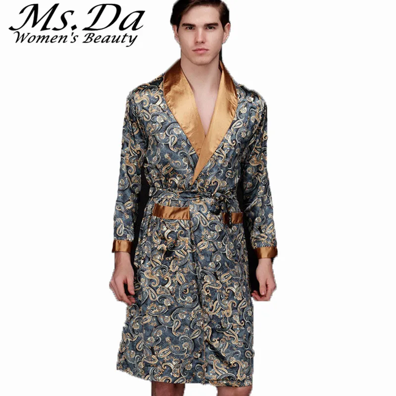 peignoir homme en satin
