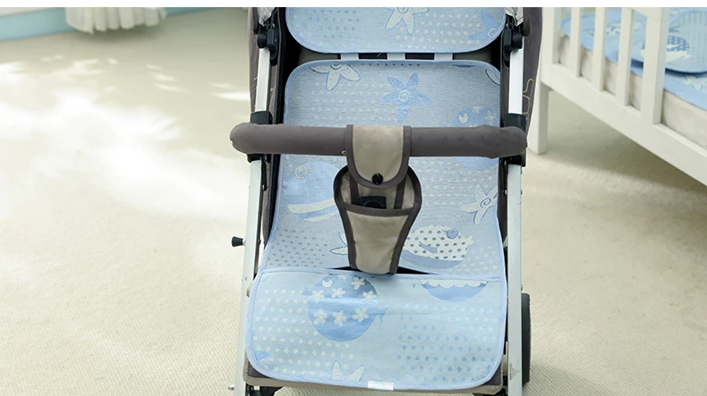 YDBB летний ледяной Шелковый коврик для сна для новорожденного ребенка handcart или детская коляска дышащая и крутая