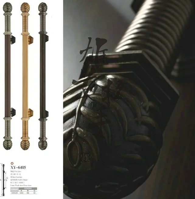 Door Handles Chinese antique European Technology Deluxe handle glass