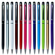 Универсальный 2in1 емкостный Сенсорный экран Стилусы ручка с Шариковая ручка для IPhone IPad Планшеты PC Samsung 300 шт./лот