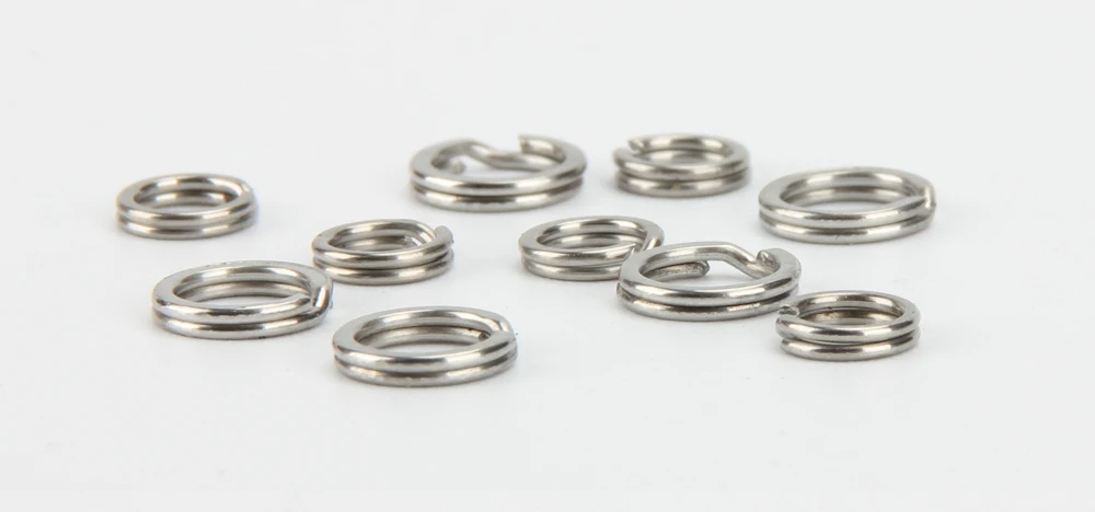 100pcs Flat Split Double Rings Fishing Connector Accessories 3mm 5mm Heavy Dual Ring Chain Connector Fishing Lure Hook  (1)