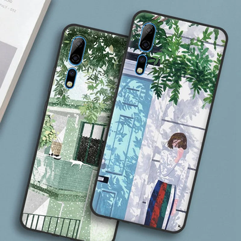 Чехол для ZTE Axon 10 pro чехол 10Pro с цветами Мягкий Силиконовый ТПУ телефона Axon10 A2020Pro
