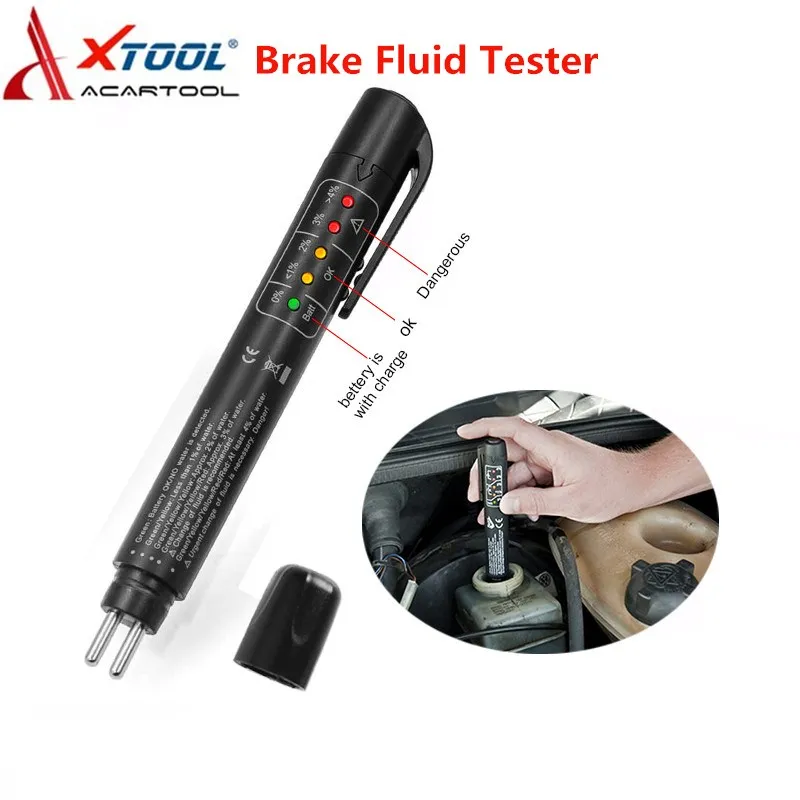 Xtool Auto Car Brake Fluid Tester Check Fluid Quality 5LED Indicator