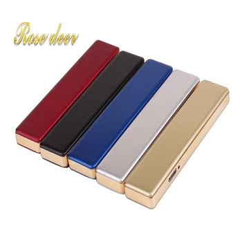 

Mini USB Lighter Isqueiro Cigarette Electric Lighter Encendedor Cigarro Encendedor Usb Flameless Cigarette Lighter Without Fuel