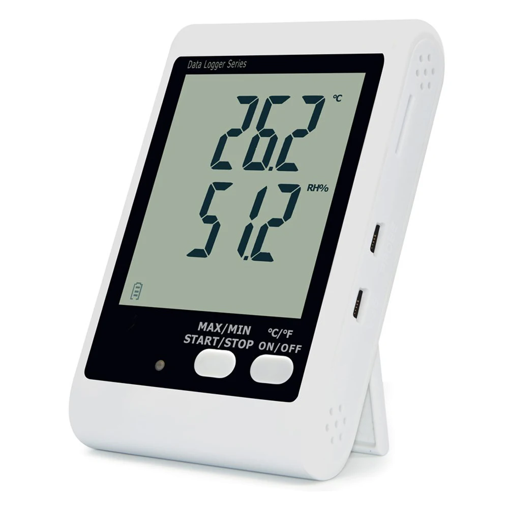 

YOWEXA Temperature and Humidity Datalogger with Backlit LCD Display and Sound-light Alarm