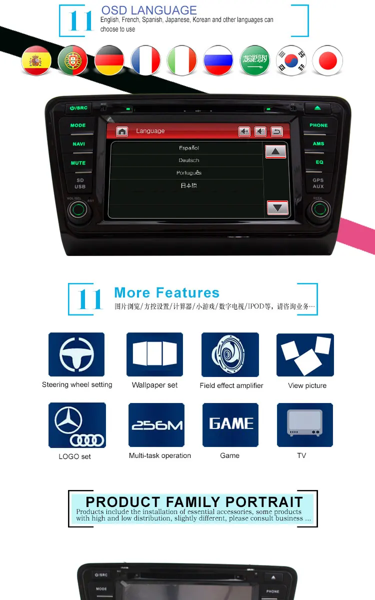 Flash Deal LJDA One Din 8 Inch Car Multimedia Player For SKODA OCTAVIA 2013-2017 DVD Stereo GPS Navigation Radio Autoaudio Headunit Canbus 6